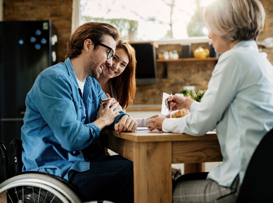 disabled veteran family getting assistance with benefits